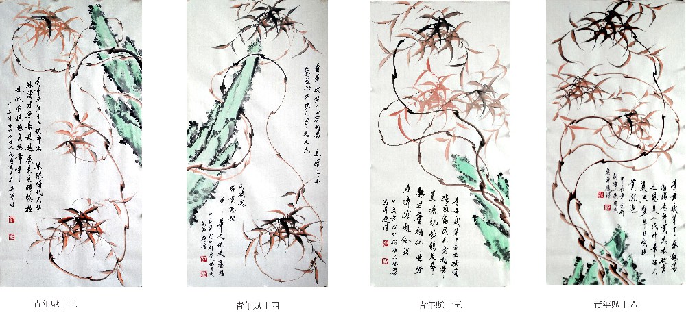 最美中国符号龙竹图创始人张国顺老师作品鉴赏